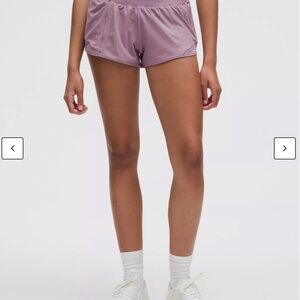 Lululemon Hotty Hot Short 4” Lined Pink Regular Rise Size 10 Tall